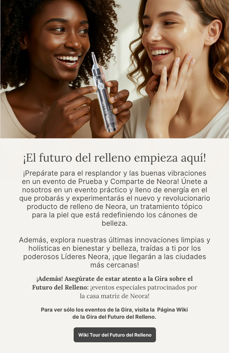 Sip & Sample. Join a Mix & Mangle with your Neora Leaders!